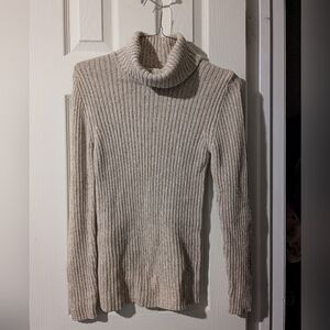 Faded Glory Textured Cowl Neck Sweater - Light Brown